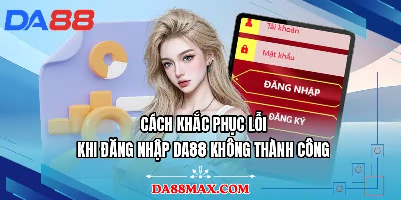 Cách khắc phục lỗi khi đăng nhập DA88 không thành công